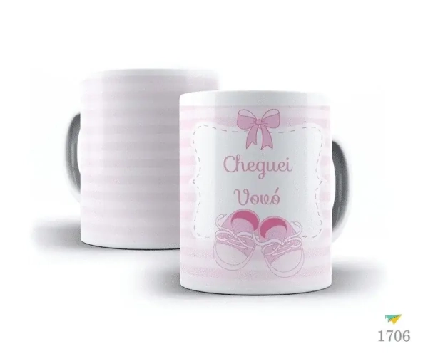 Caneca Cheguei Vovó/Vovô