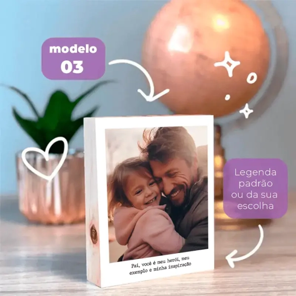 Polaroid de MDF - Dia dos Pais - Image 4
