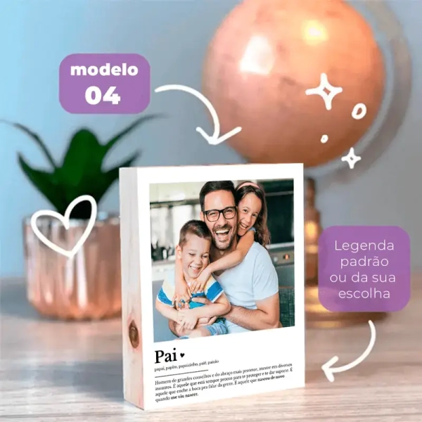 Polaroid de MDF - Dia dos Pais - Image 5