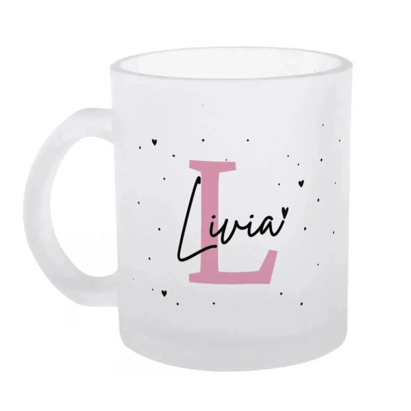 Caneca Inicial - Vidro Jateado