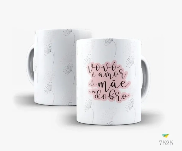 Caneca Vovó É Amor De Mãe Em Dobro