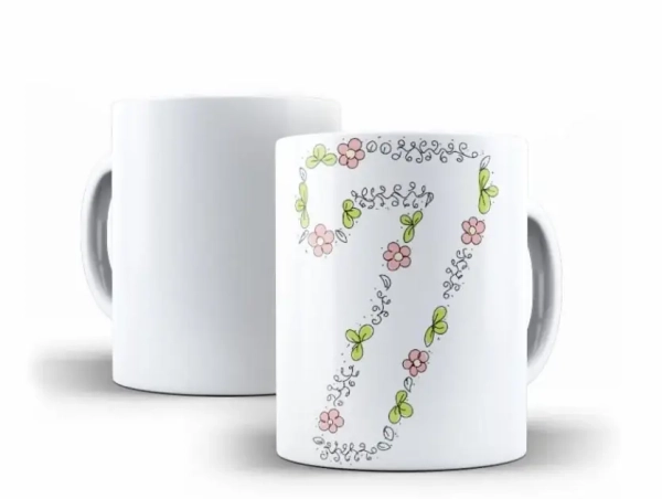 Caneca Letra Floral com Frase - Image 2