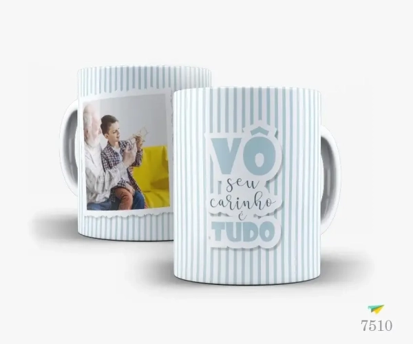 Caneca Vó/Vô Seu Carinho É Tudo
