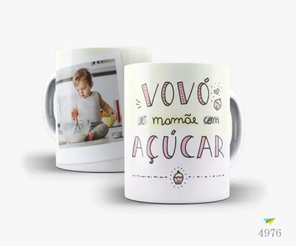 Caneca Avó É Mamãe Com Açúcar