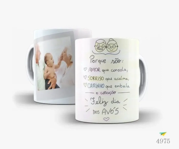 Caneca Feliz Dia Dos Avós