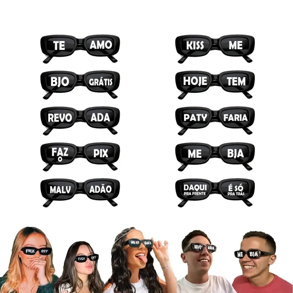 5 Pares de ADESIVOS para Óculos