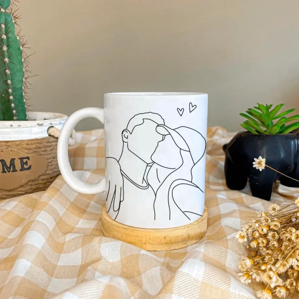 Caneca Ilustração Outline