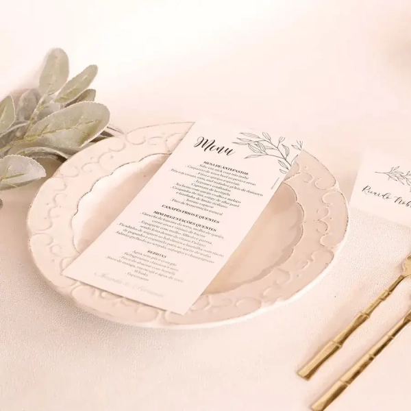 Menu 10x21cm