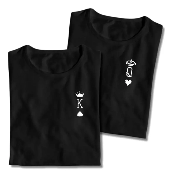 Kit Casal 2 Camisetas (King E Queen) Conjunto