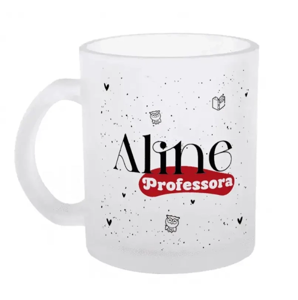 Caneca Profissões - Vidro Jateado