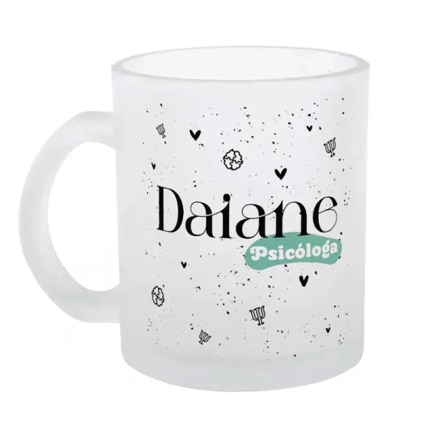 Caneca Profissões - Vidro Jateado - Image 2