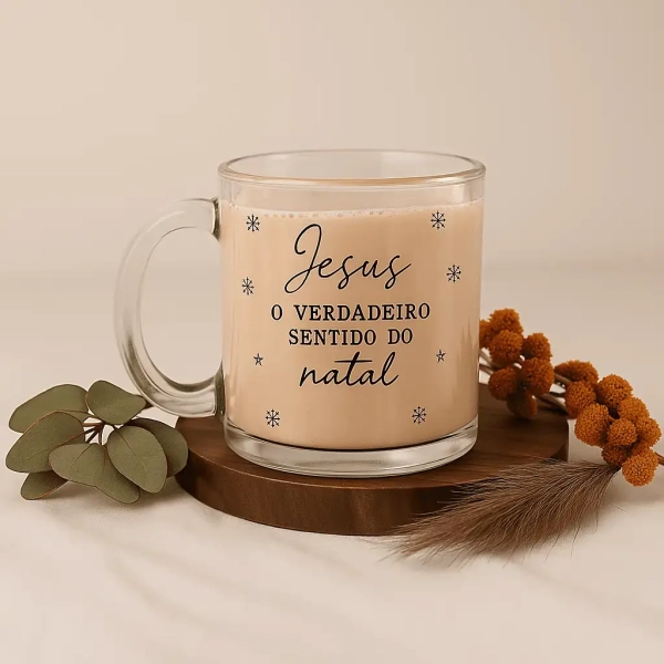 Caneca de Vidro Personalizada