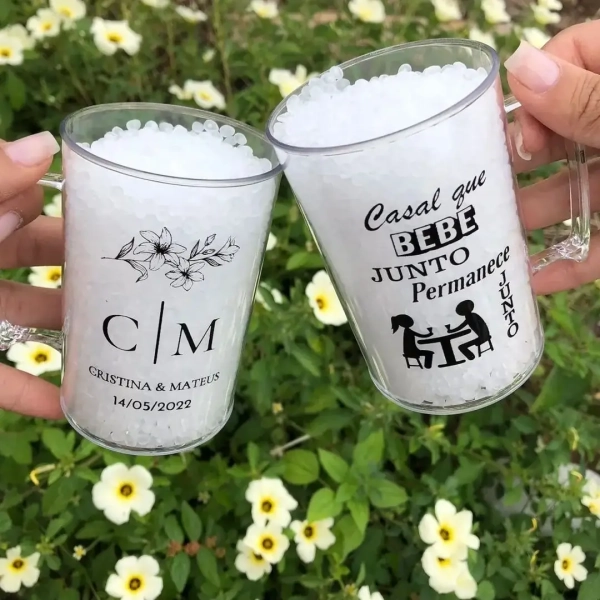 Kit Caneca Lembrancinha Acrilico 300ml