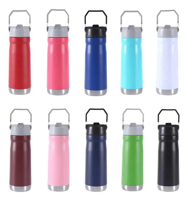 Garrafa Térmica Flip Straw Canudo E Alça 650 ml - Image 5