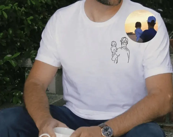 Camiseta com Foto Outline | Especial dia dos Pais - Image 2