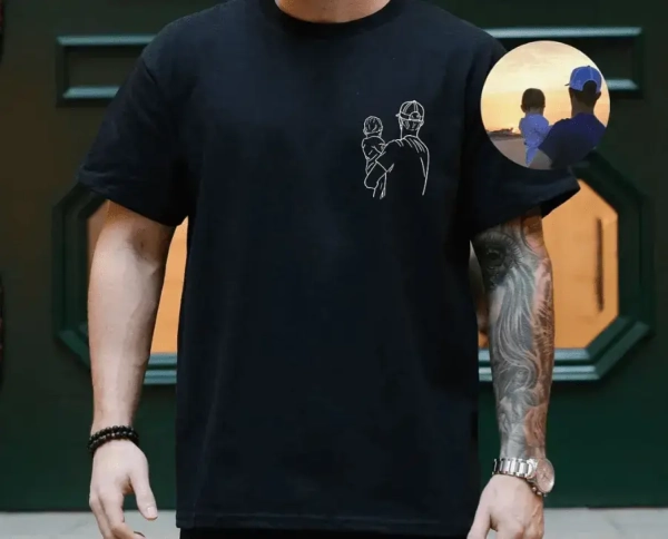 Camiseta com Foto Outline | Especial dia dos Pais