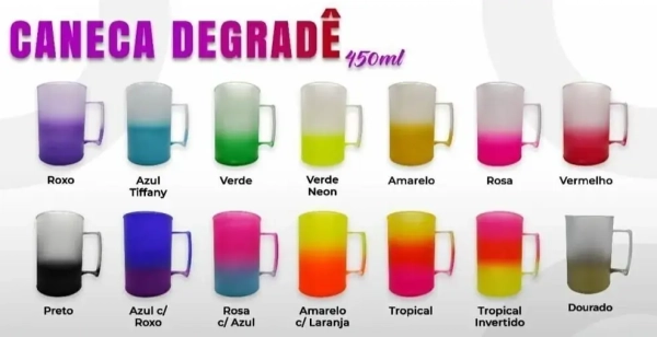 Caneca 450ml Degradê Personalizada - Image 3