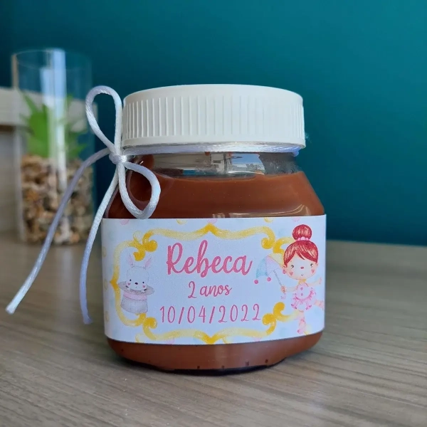 Nutella Personalizada Aniversário