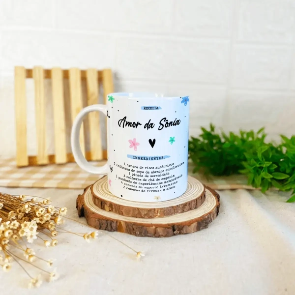 Caneca Receita Amor de Mãe