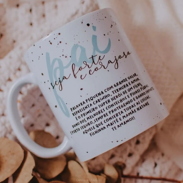 Caneca Pai Seja Forte e Corajoso
