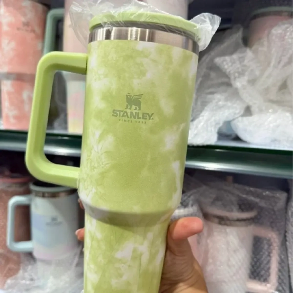 Copão Térmico Marmorizado Personalizado com Canudo