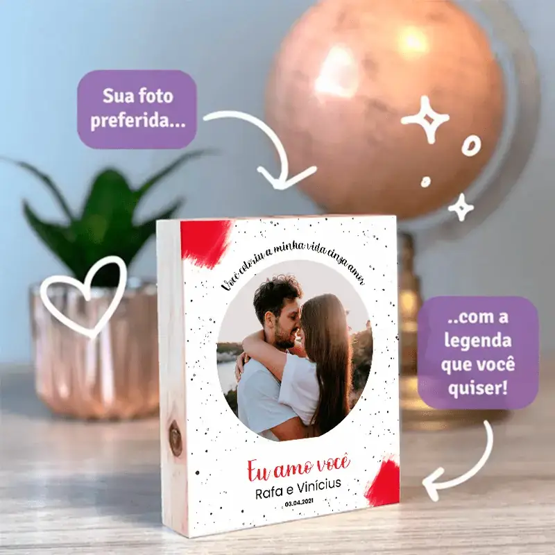 Polaroid de MDF - Edição Lovers