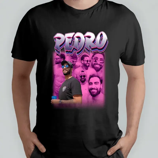 Camiseta Graphic Tee com Suas Fotos