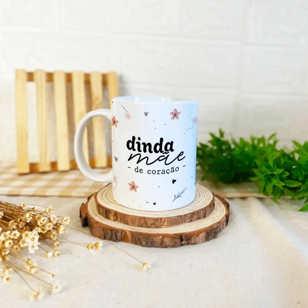 Caneca Dinda Mãe do Coração