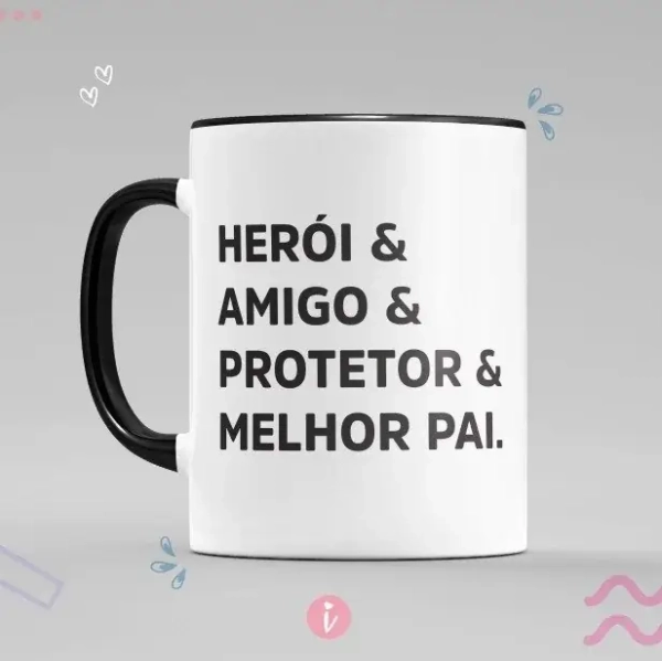 Caneca Pai Herói, Amigo e Protetor - Image 2
