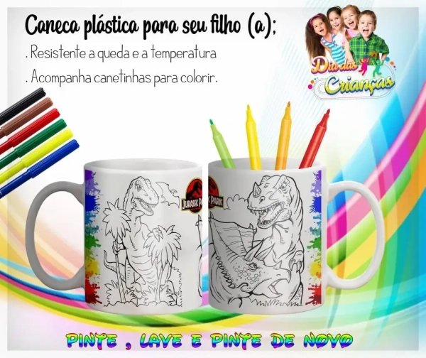 Caneca Lave e Pinte de Polímero - Para Crianças - Image 18