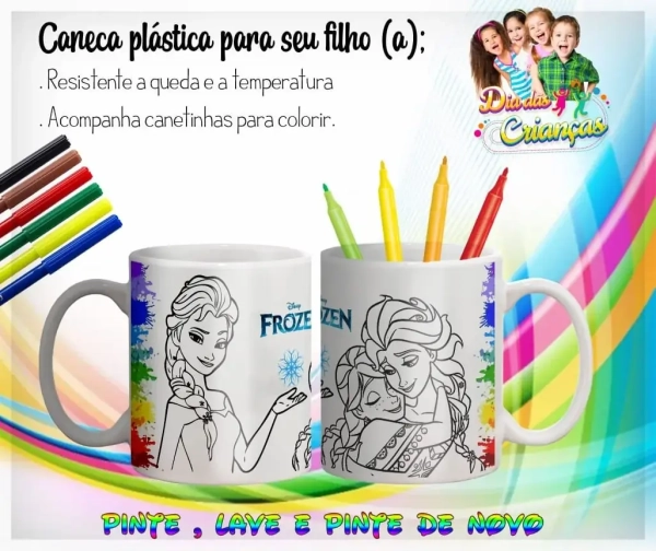 Caneca Lave e Pinte de Polímero - Para Crianças - Image 14