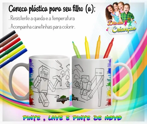 Caneca Lave e Pinte de Polímero - Para Crianças - Image 6