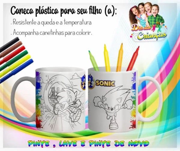Caneca Lave e Pinte de Polímero - Para Crianças - Image 35