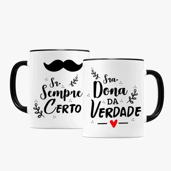 Kit Canecas - Sr. Sempre Certo e Sra. Dona da Verdade - Image 2