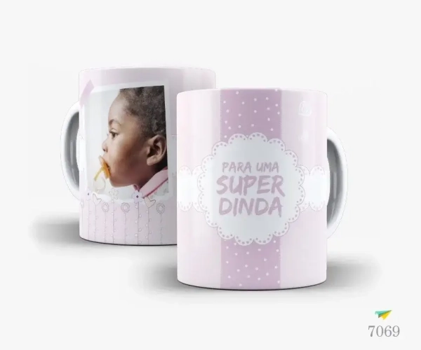 Caneca Para um Super Dindo (a)
