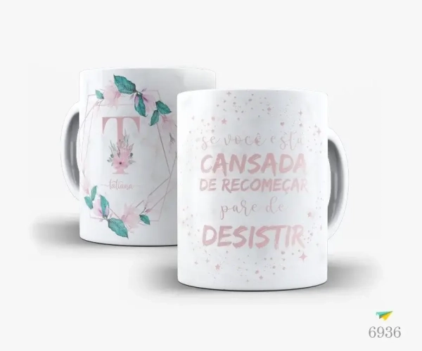 Caneca Letra Floral - Image 2