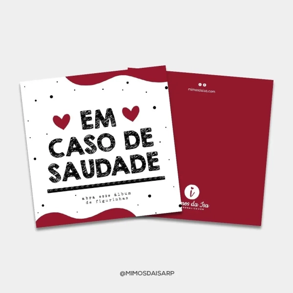 Álbum de Figurinhas - Em Caso de Saudade | 15 Fotos