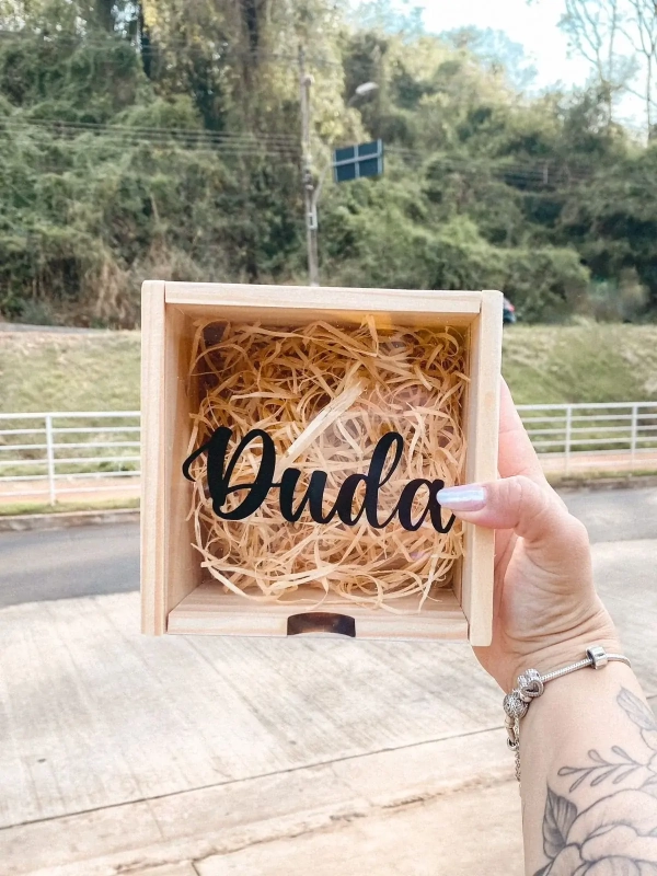 Caixa MDF com Tampa Acrílica Personalizada - Image 2