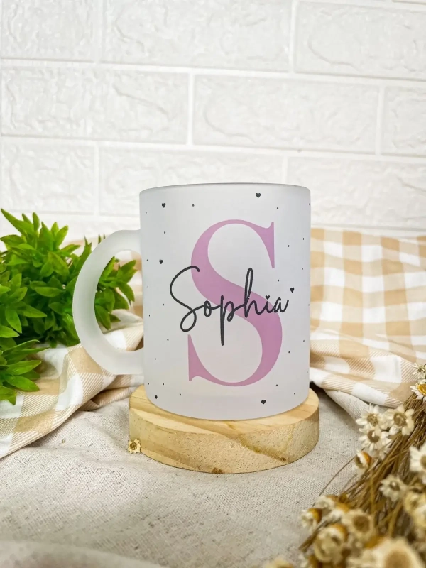 Caneca Inicial - Vidro Jateado - Image 2