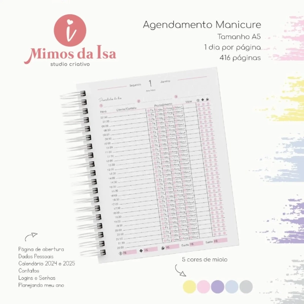 Agenda da Manicure 2025