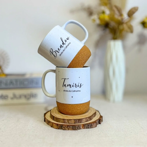 Caixa Convite Dindos Premium com Caneca Cortiça - Image 4