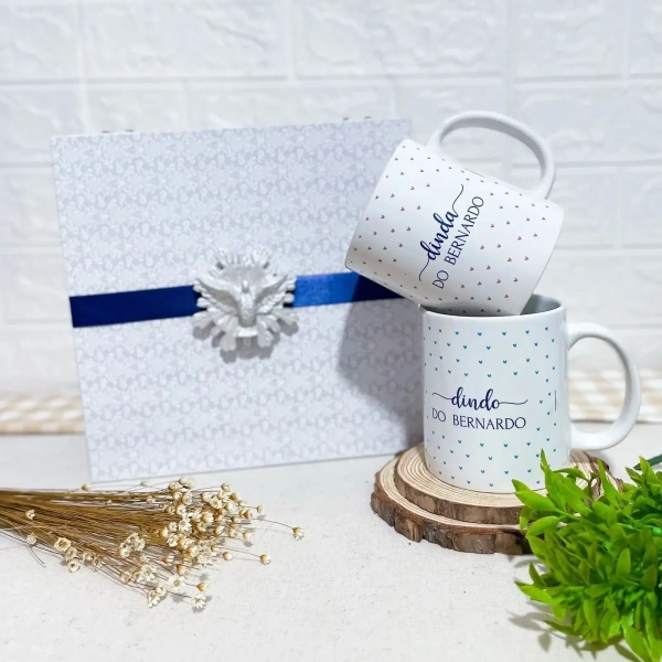Caixa Convite Dindos Premium com Caneca Cortiça - Image 7